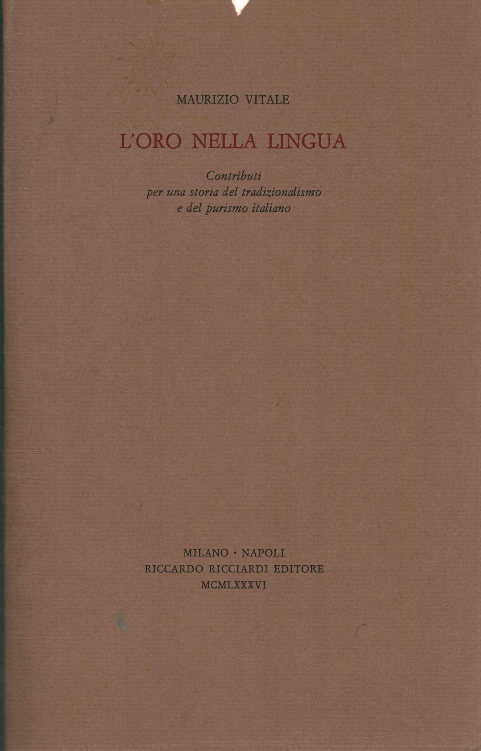 L'oro nella lingua