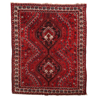 Tapis Khamseh Ancien Laine Noeud Gros Iran 192 x 158 cm