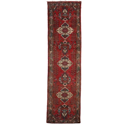 Tapis Serabend Ancien Coton Laine Noeud Gros Iran 300 x 83 cm