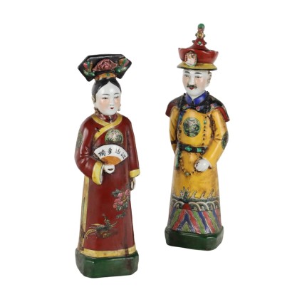 Pair of Porcelain Statues