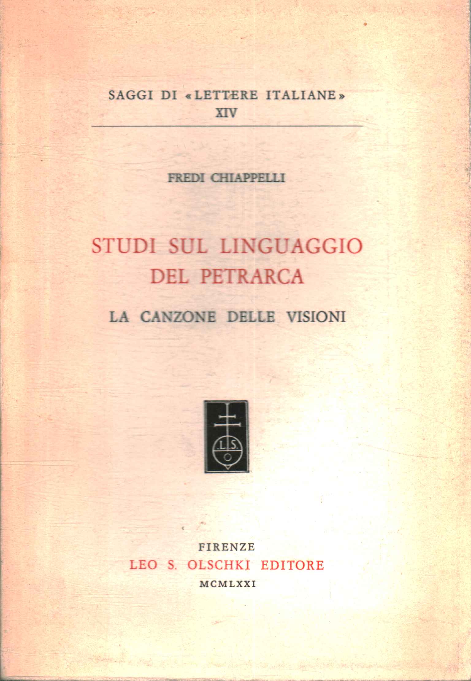 Etudes sur la langue de Pétrarque