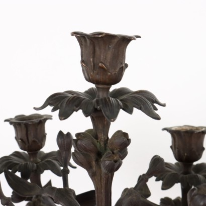 Pair of Bronze Candelabra