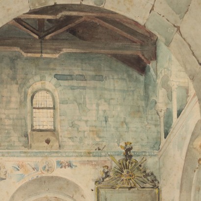 Pintura de Luigi Bisi,El antiguo baptisterio de Gravedona,Luigi Bisi,Luigi Bisi,Luigi Bisi,Luigi Bisi,Luigi Bisi,Luigi Bisi,Luigi Bisi