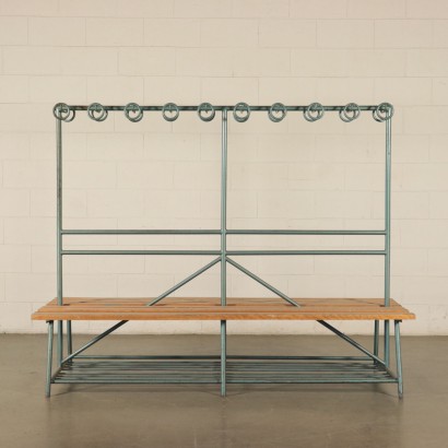 Banc de vestiaire de salle de sport des années 1960