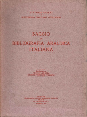 Saggio di bibliografia araldica italiana