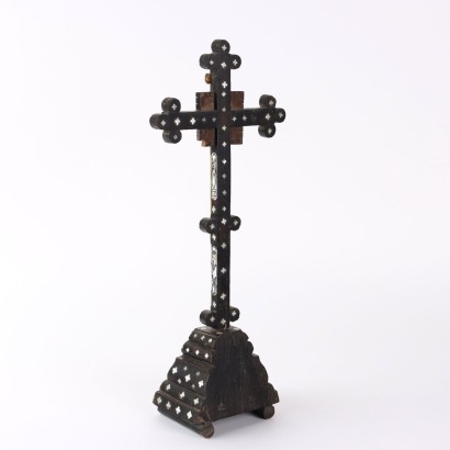 Crucifix en Bois et Nacre