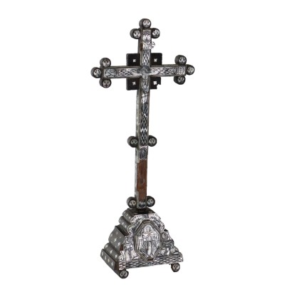 Crucifix en Bois et Nacre