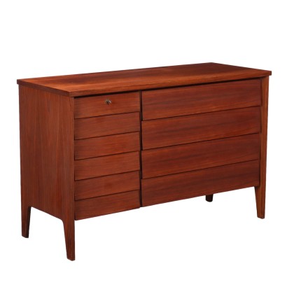 Vintage Chest of Drawers Exotic Wood Veneer Italy 1960s