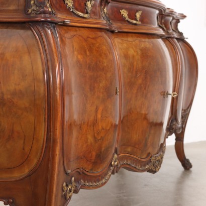 LIVING ROOM CABINET WITH MIRROR, Baroque Style Sideboard