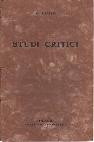 Critical studies, Alessandro Luzio