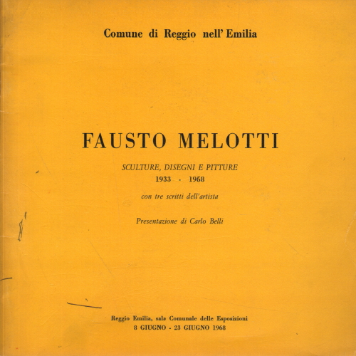 Fausto Melotti. Esculturas, dibujos y pinturas 1933-1, Fausto Melotti