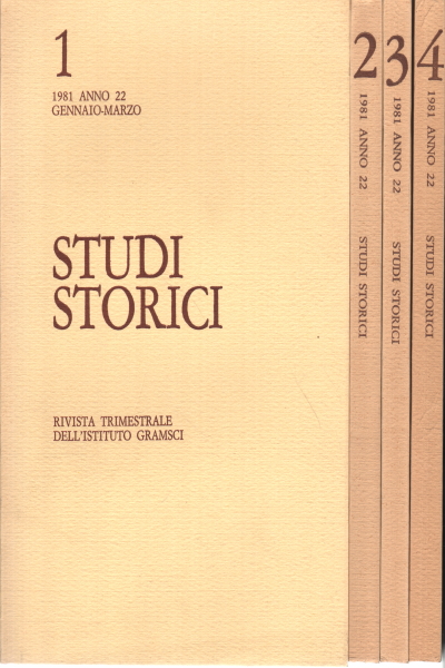 Historische Studien. Vierteljährliche Zeitschrift Jahr XXII 1981, AA.VV.