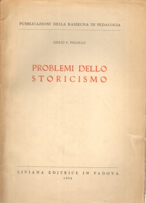 Problemi dello storicismo