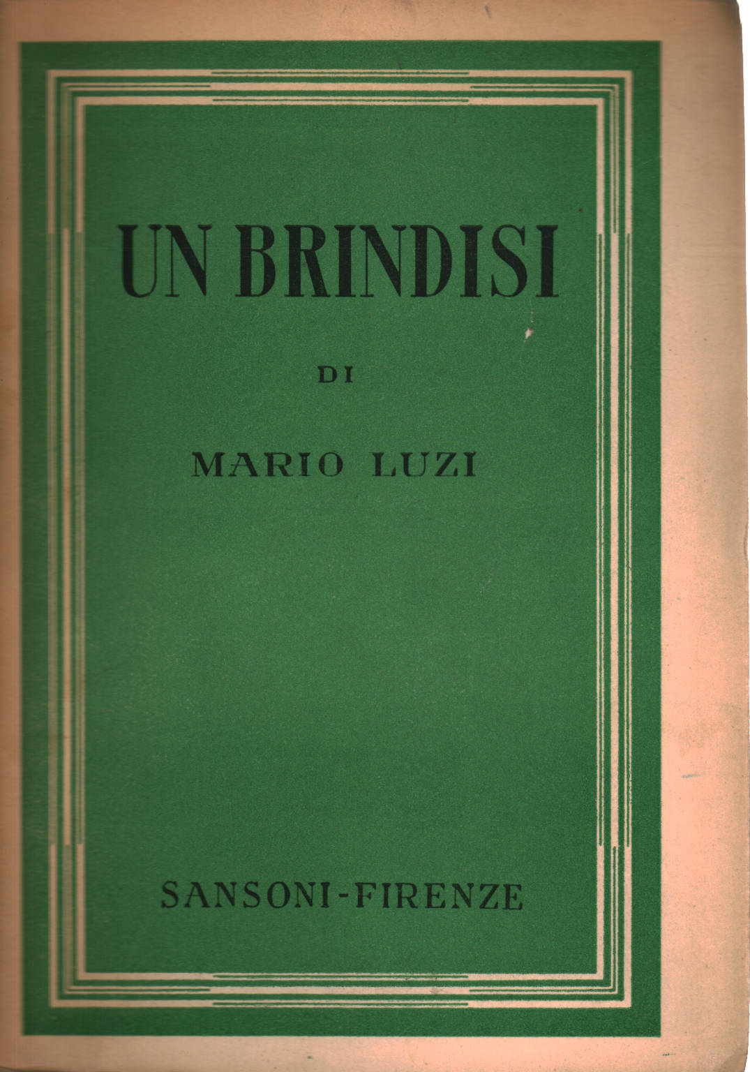 Un brindisi, Mario Luzi