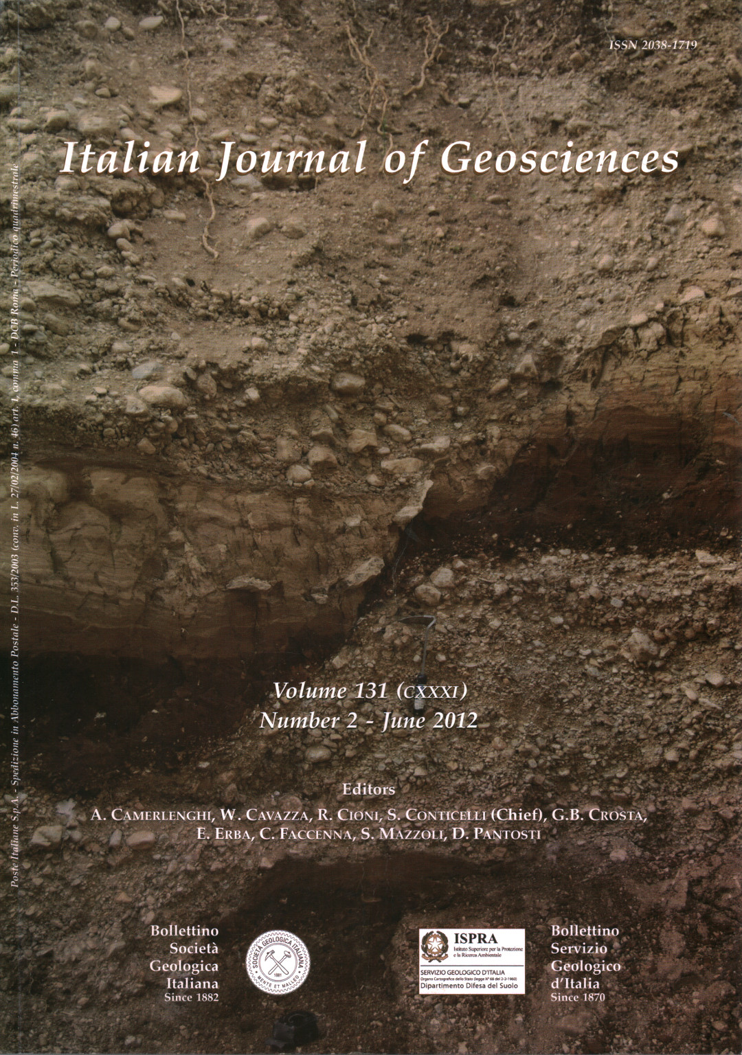 Italian Journal of Geosciences-Bollettino della So, s.a.