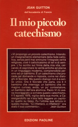 Il mio piccolo catechismo. Dialogo con un bambino