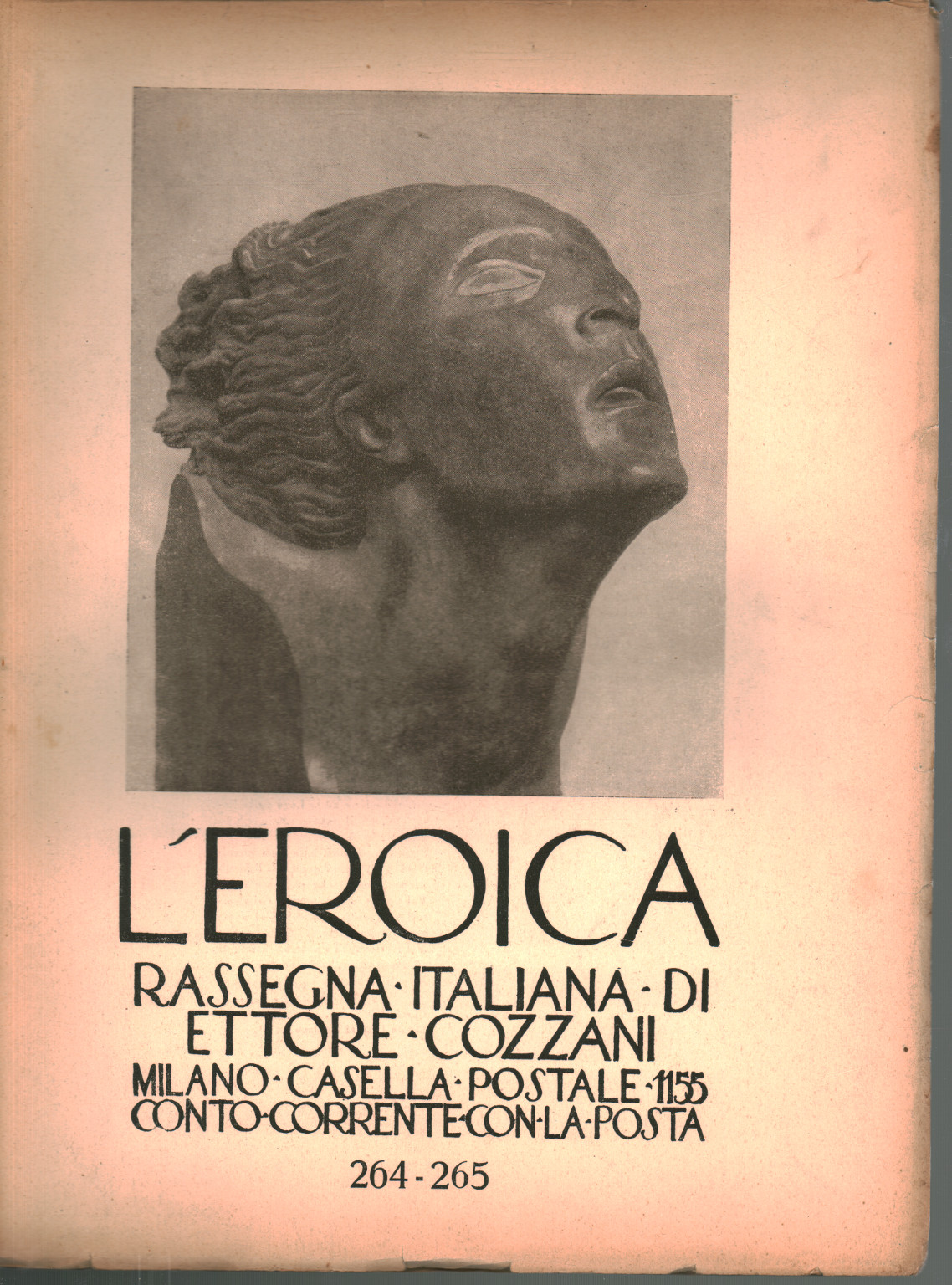 La heroica. Reseña italiana di Ettore Cozzani. Ann, s.una.