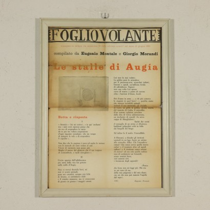 Flying Sheet compiled by Eugenio Montale and Gior, s.a.