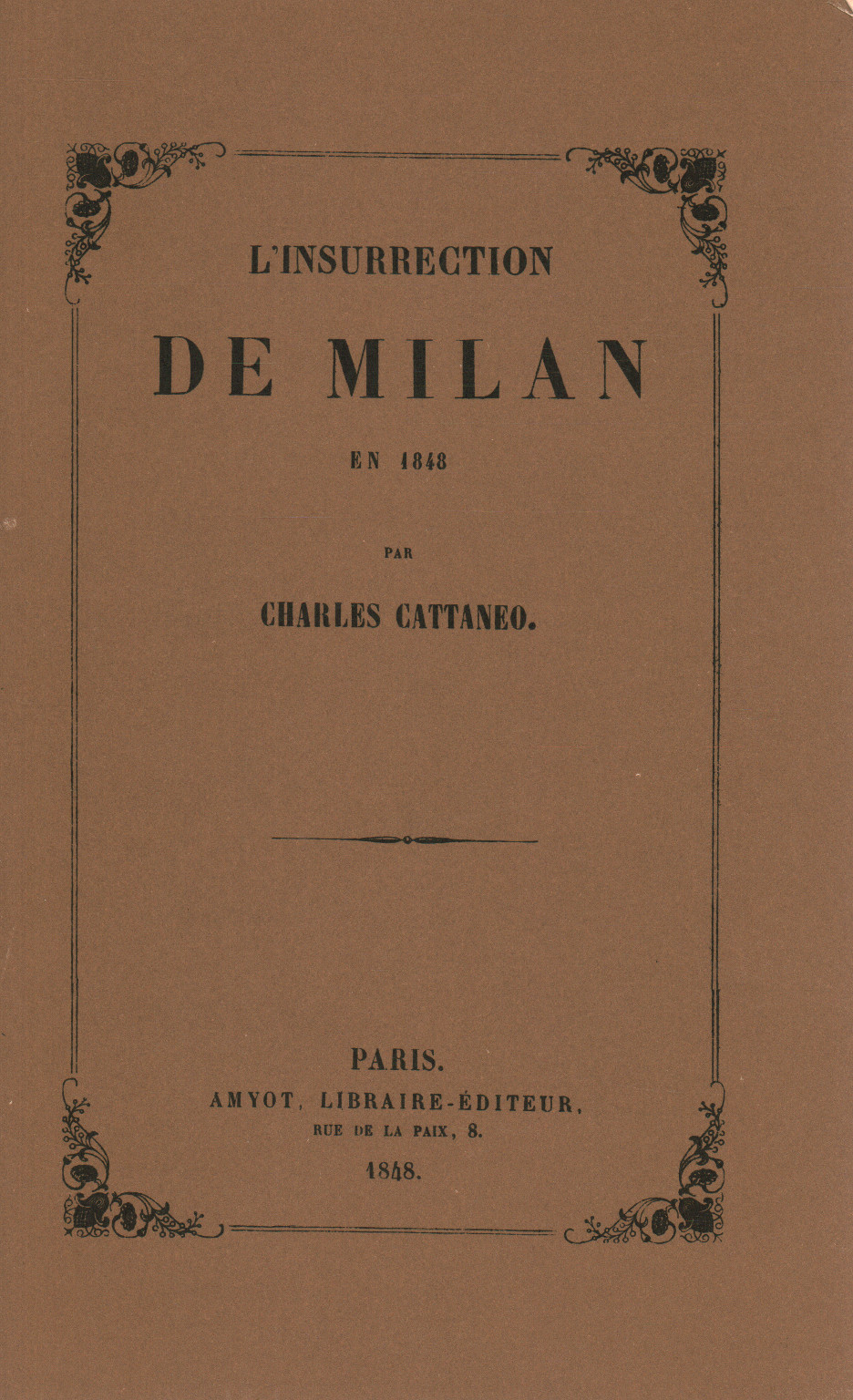 The insurrection of Milan in 1848, s.a.