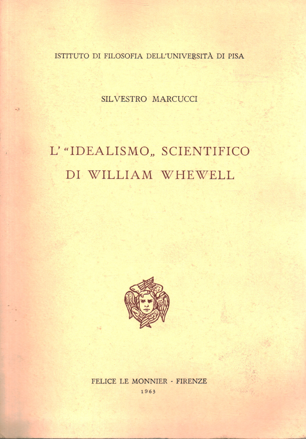 L idealism and science of William Whewell, s.a.