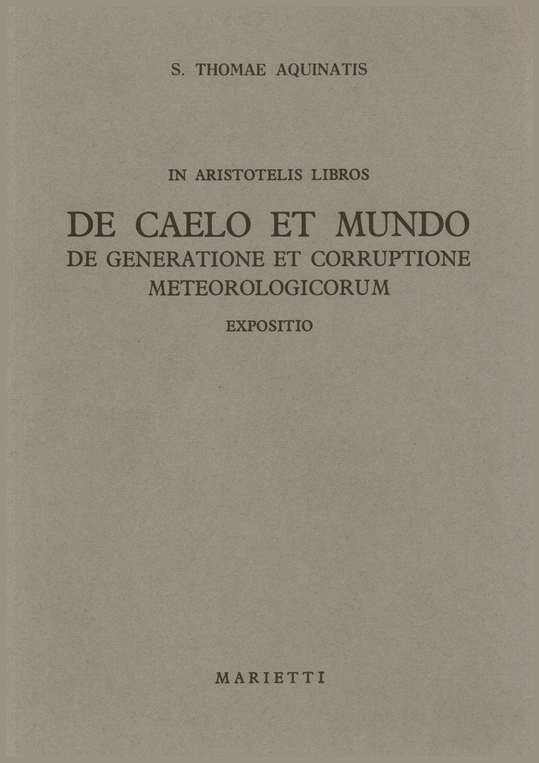 Dans libros Aristotelis de caelo et mundo, de puissance alternateur, s.un.