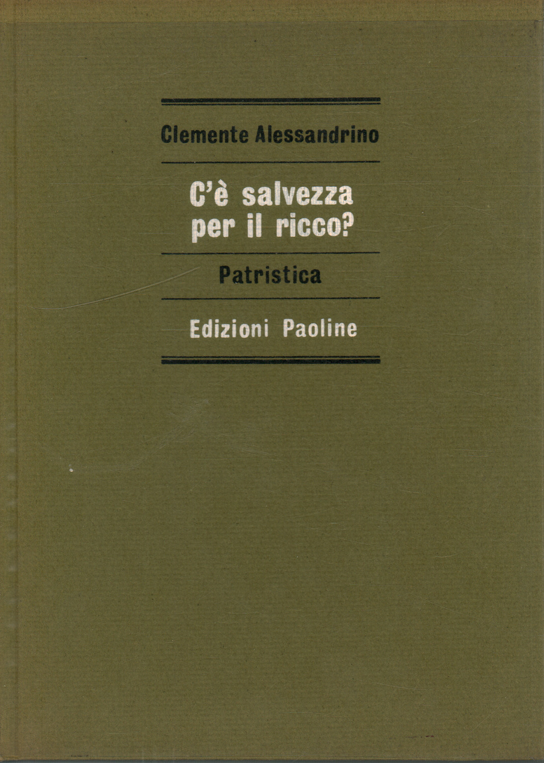 C è salvezza per il ricco?, s.a.