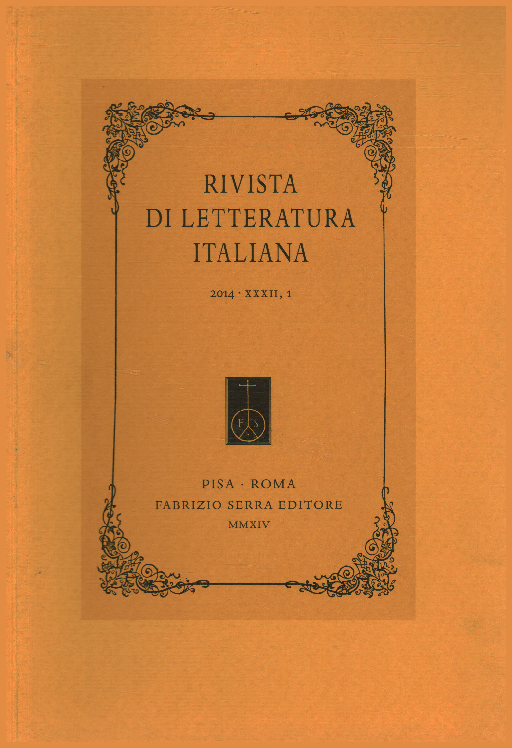 Revue de littérature italienne 2014 XXXII 1, s.a.