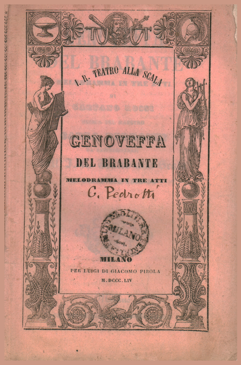 Genoveffa del Brabante, melodramma in tre atti da rappresentarsi nell\'