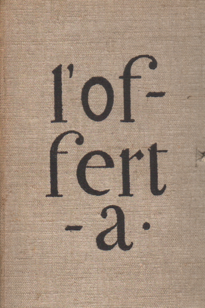 L'offre: sonnets, dessins, gravures, Vico Viganò