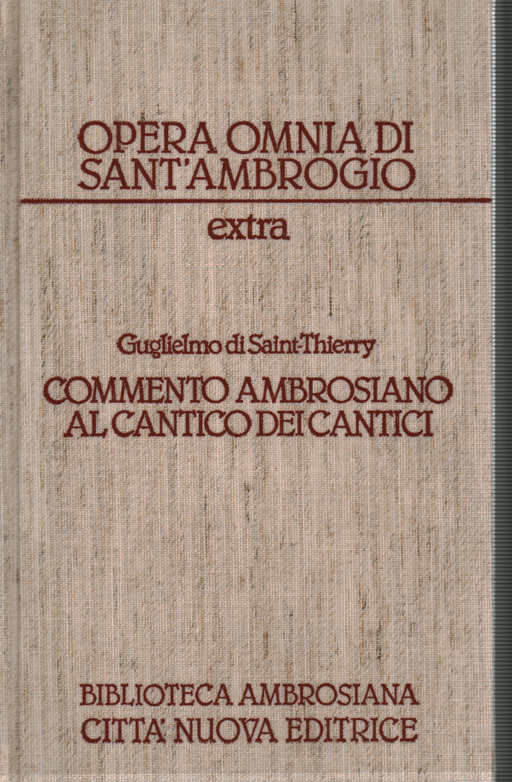 William of Sain-Thierry Ambrosian commentary on c, Sant'Ambrogio