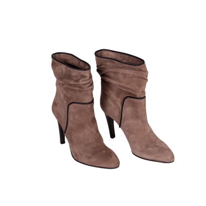 Furla Suede Ankle Boots Leather Italy