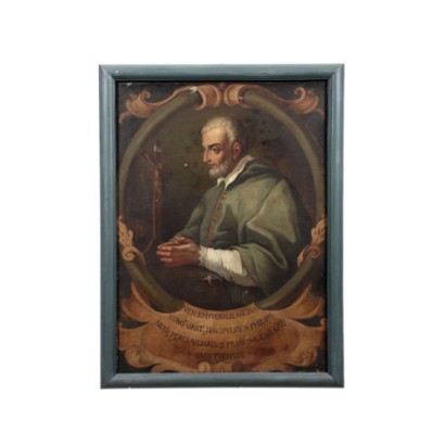 Portrait du Bienheureux Ancina Huile sur Toile Italie XVIII Siècle