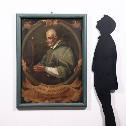 Portrait du Bienheureux Ancina Huile sur Toile Italie XVIII Siècle