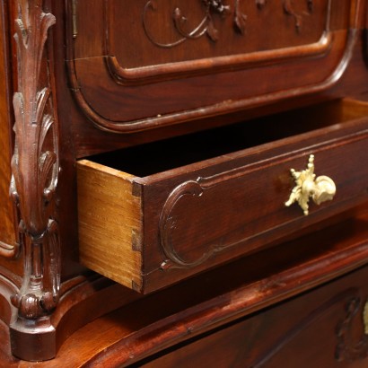 Baroque Style Sideboard Walnut France XIX-XX Century