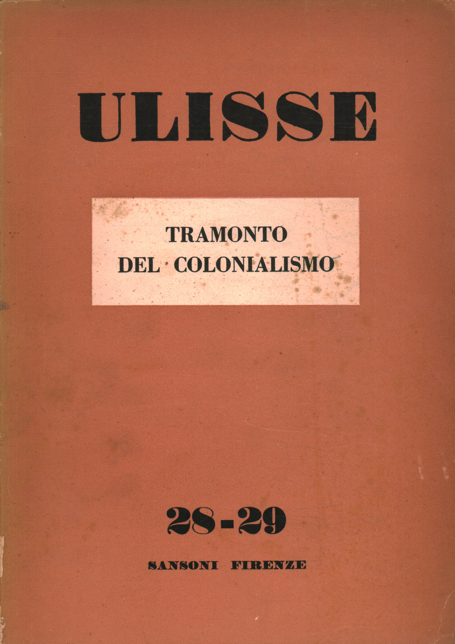 Ulysse An XI Vol. V, Numéro 28-29.%