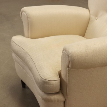 Fauteuil Tissu Italie Années 1950