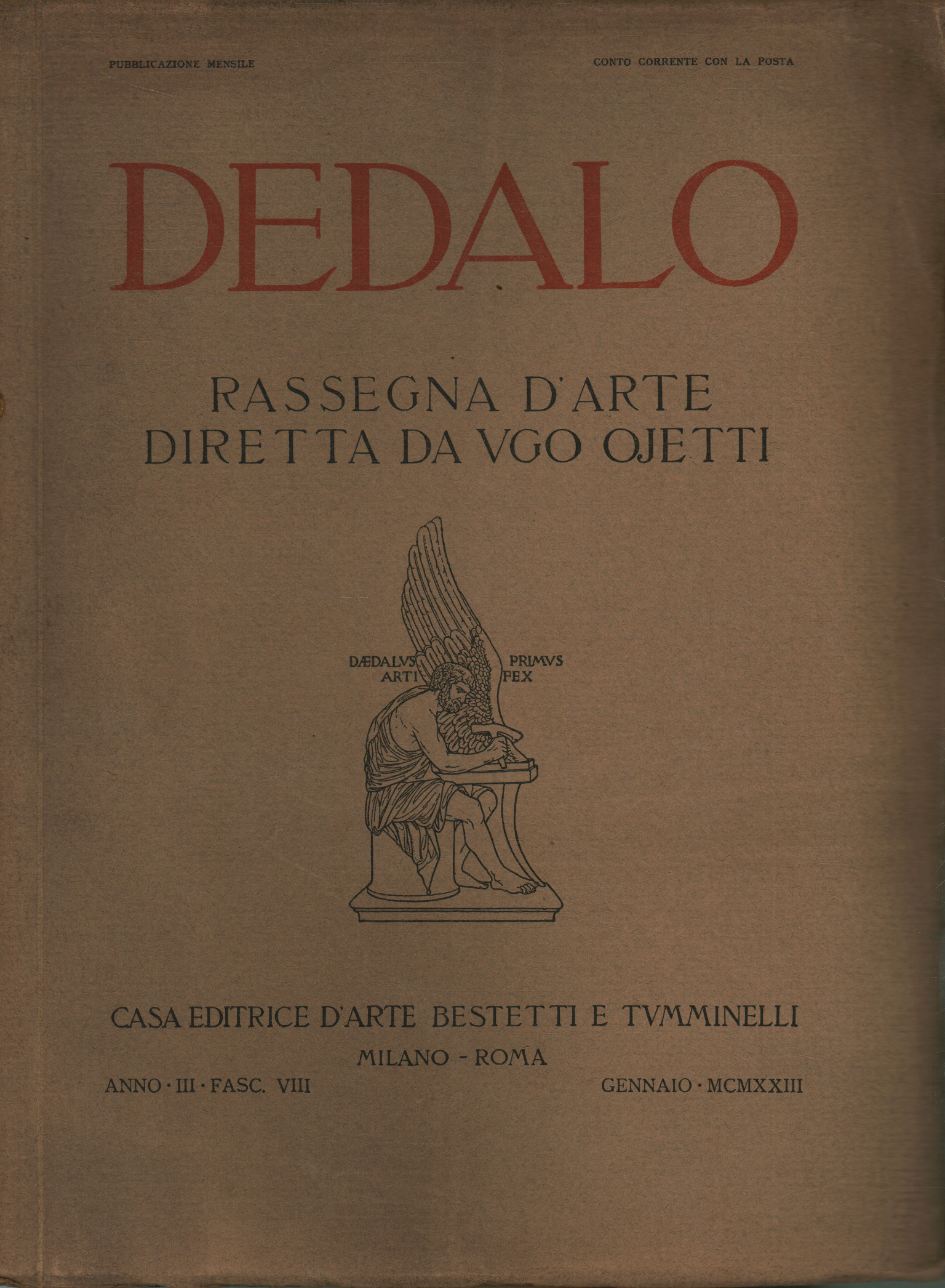 Dedalo. Anno III 1922. Annata completa%2,Dedalo. Anno III 1922. Annata completa%2