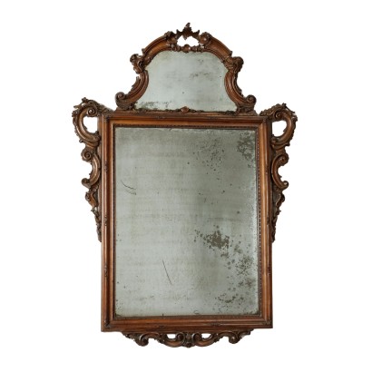 Baroque Style Mirror Glass Italy XIX Century