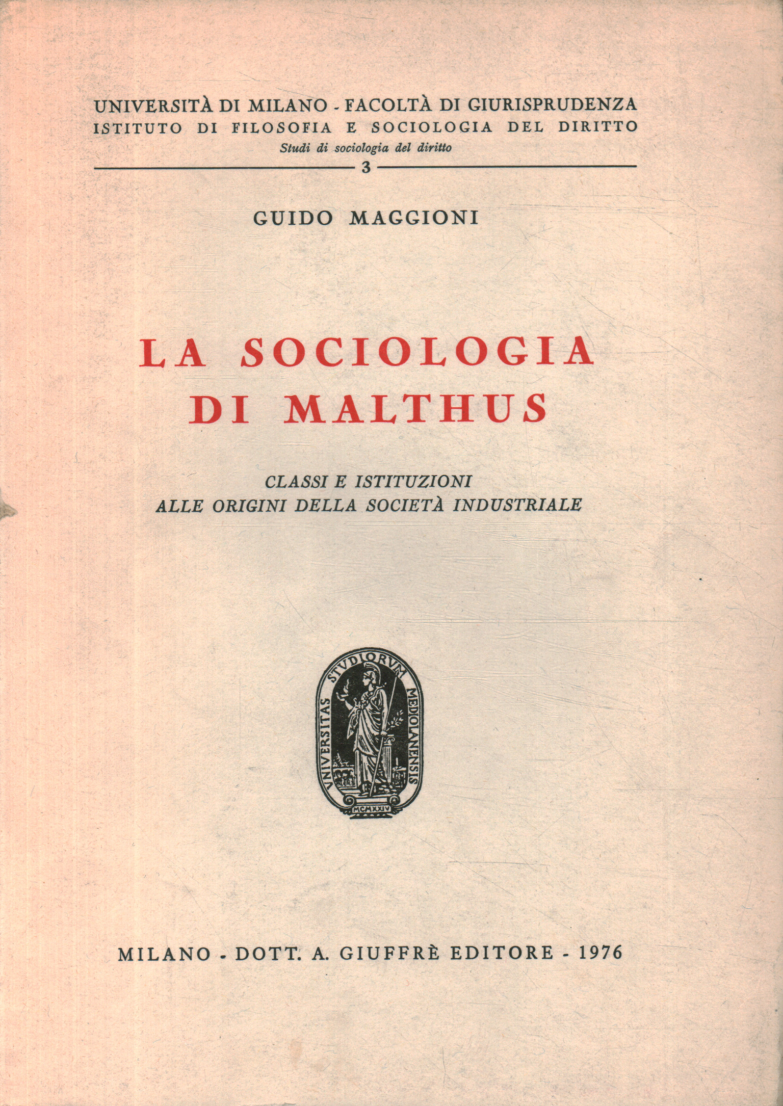 La sociología de Malthus