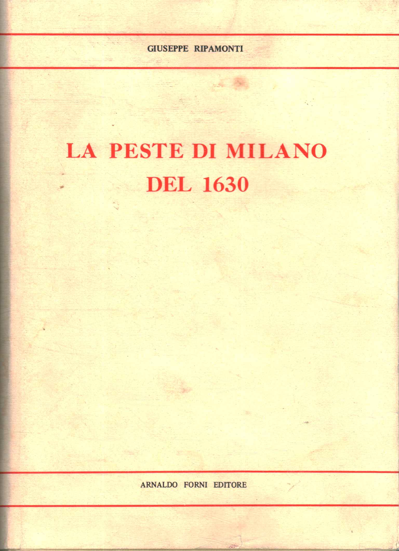 The plague of Milan in 1630