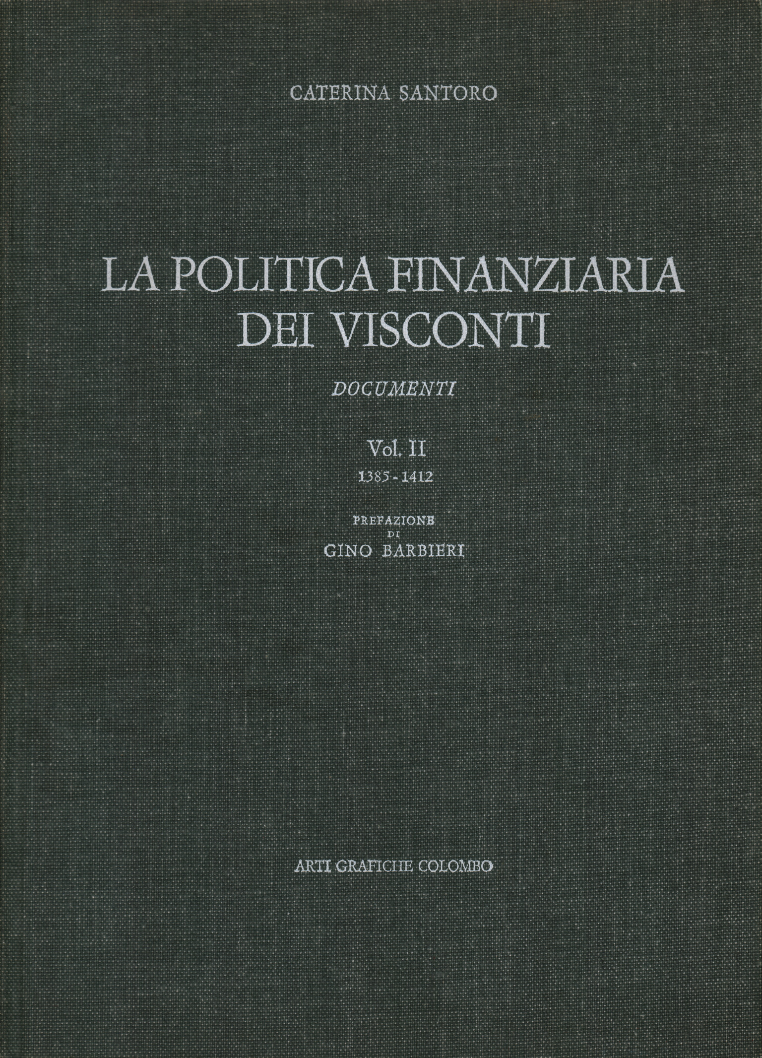 La politique financière des Visconti (Vo